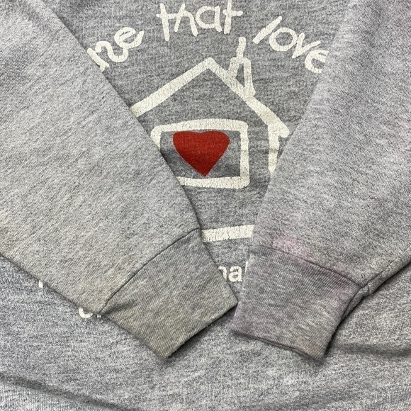 Vintage FOTL Ronald McDonald House Twin Cities Gray Raglan Sleeve Sweatshirt XXL - Picture 5 of 7